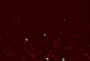 Light Red vector pattern with spheres.