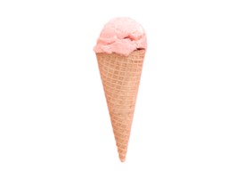 la glace crème cône isolé sur une transparent Contexte png