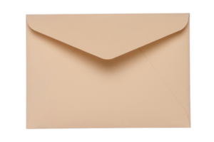 Beige Briefumschlag isoliert auf ein transparent Hintergrund png