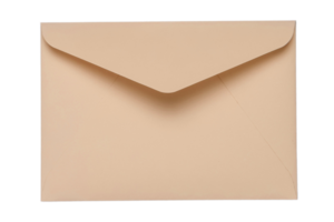 beige enveloppe isolé sur une transparent Contexte png