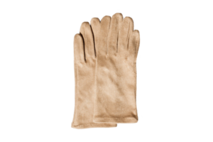 Beige gloves isolated on a transparent background png