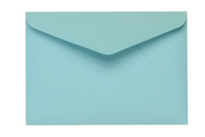 Blue envelope isolated on a transparent background png