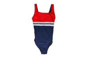 bleu et rouge maillots de bain isolé sur une transparent Contexte png