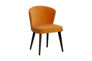 Orange chair isolated on a transparent background png