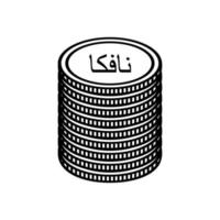 Eritrea Currency Symbol, Arabic Version, Eritrean Nafka Icon, ERN Sign. Vector Illustration