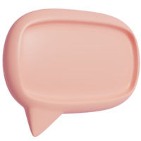 Chat Speech Bubble Communication.Comment Social media online concept.3D render Illustration. png