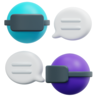 chat 3d-render-symbol-illustration png