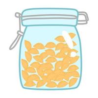 snack in jar for eid fitr vector