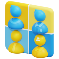 age group 3d render icon illustration png