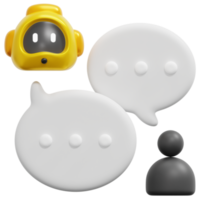 conversation 3d render icon illustration png