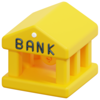 bancario 3d hacer icono ilustración png