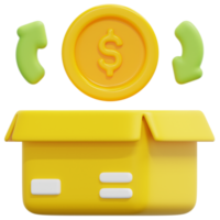 cash flow 3d render icon illustration png