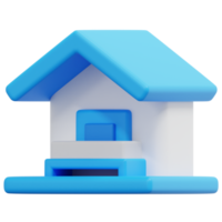 accommodation 3d render icon illustration png