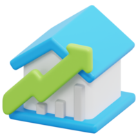 statistics 3d render icon illustration png