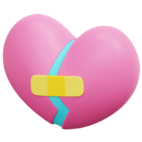 vaststelling hart 3d geven icoon illustratie png
