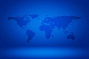 mundo mapa en resumen degradado encantado azul habitación ilustración fondo, adecuado para producto presentación y fondo. elementos de esta imagen amueblado por nasa foto