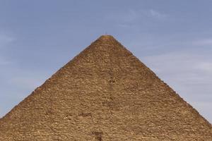 Great pyramid of Giza against blue sky photo