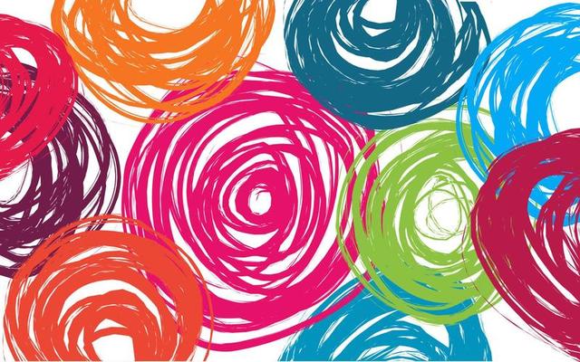 Vector colorful watercolor stroke grunge texture background