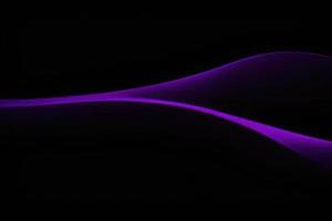 purple wavy line on the black background, abstract modern backdrop photo