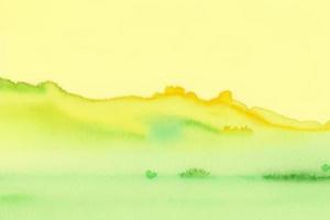 light green watercolor painting, yellow and green painted background photo