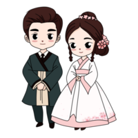 Cute Wedding Characters clipart png