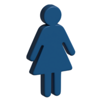 3d woman icon png