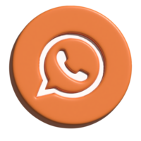 2d icona di WhatsApp logo png