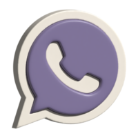 2d icon of whatsapp logo png