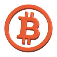 3d ícone bitcoin png