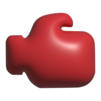 3d icon boxing glove png