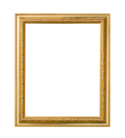 d'oro telaio Vintage ▾ stile per foto o pittura isolato su trasparente sfondo png file.