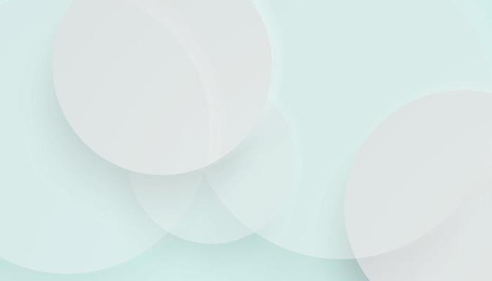 Abstract White and Gray Overlap Circles Background. 3D Paper Circle Banner with Drop Shadows. Minimal Simple Design for Presentation, Flyer, Brochure, Website, Book, etc