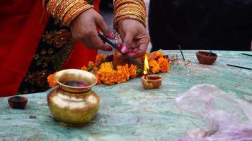 incense stick burning for god concept image photo