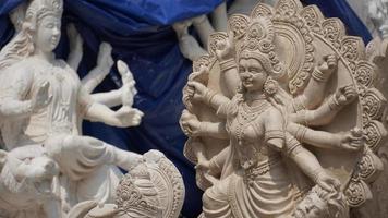 navratri imágenes mata Durga hindú Dios Durga puja escultura en Progreso foto