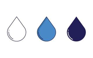 Water drop vector vector icon