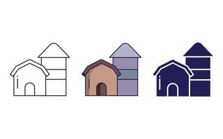 Farm House vector icon