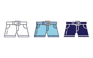 Jeans Shorts vector icon