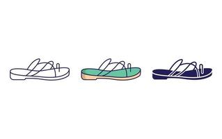 sandal vector icon