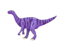 Cartoon Plateosaurus dinosaur childish character vector