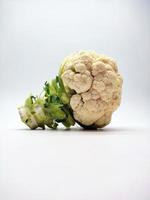 Cauliflower isolated in white background photo