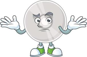 Cartoon character of compact disk vector