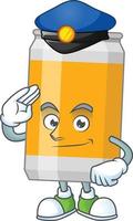 Cartoon character of beer vector