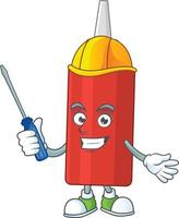 Cartoon character of sauce bottle vector