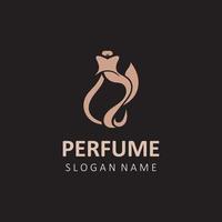 Lluxury perfume perfume cosmético creativo logo lata ser usado para negocio, compañía, cosmético tienda vector