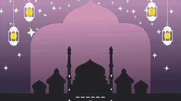 Hintergrund eben animasi islamisch Feier, Ramadan karem, eid Mubarak oder islamisch Aktivität video