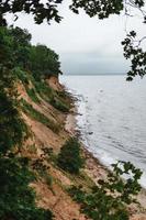 Baltic sea in Germany on a cloudy day photo
