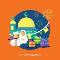 acogedor el eid al-fitr celebracion, lo siento a ser nacido y interior corazón vector