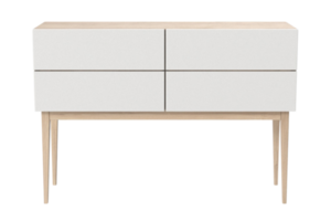 beige côté table isolé sur une transparent Contexte png