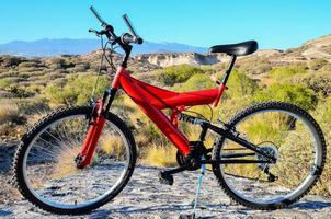 Red mountain bike photo