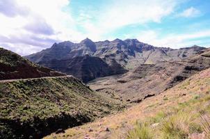 Scenic mountain landscape photo